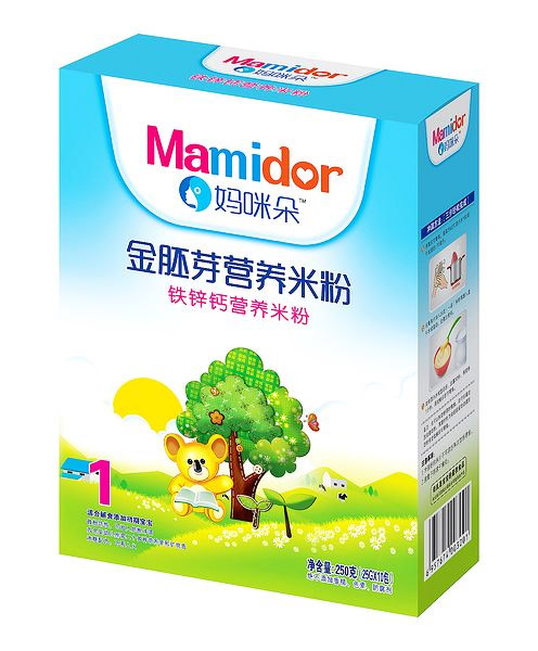 妈咪朵金胚芽铁锌钙营养米粉（盒装）