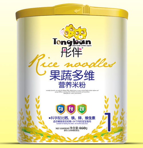 彤伴果蔬多维营养米粉桶装1段