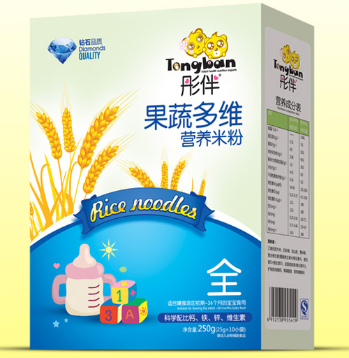 彤伴果蔬多维营养米粉盒装全段