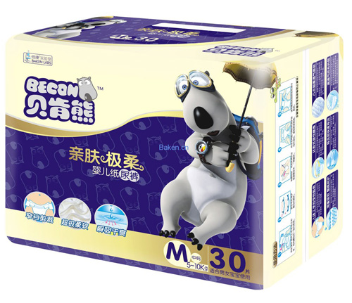 贝肯熊亲肤极柔纸尿裤M码