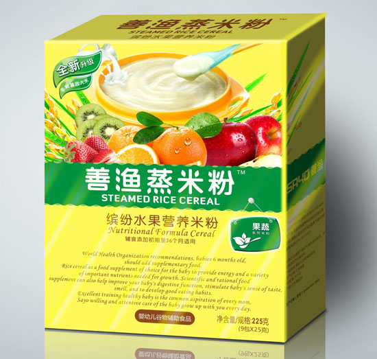 善渔缤纷水果蒸米粉