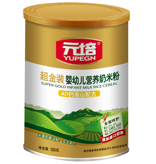元培AD钙淮山超金装奶米粉