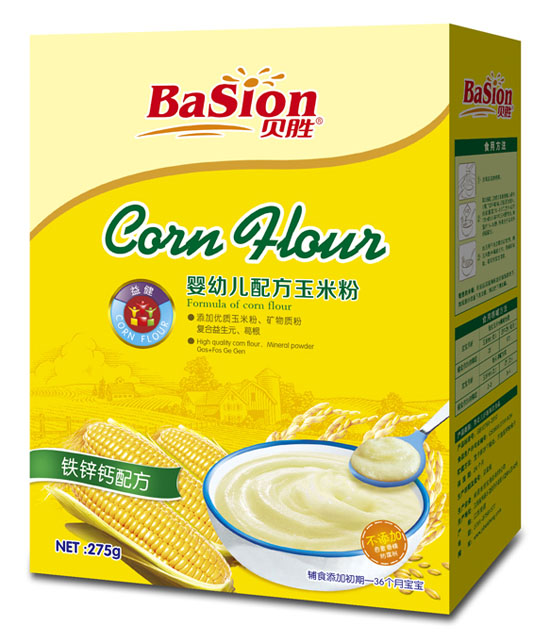 贝胜铁锌钙配方盒装玉米粉