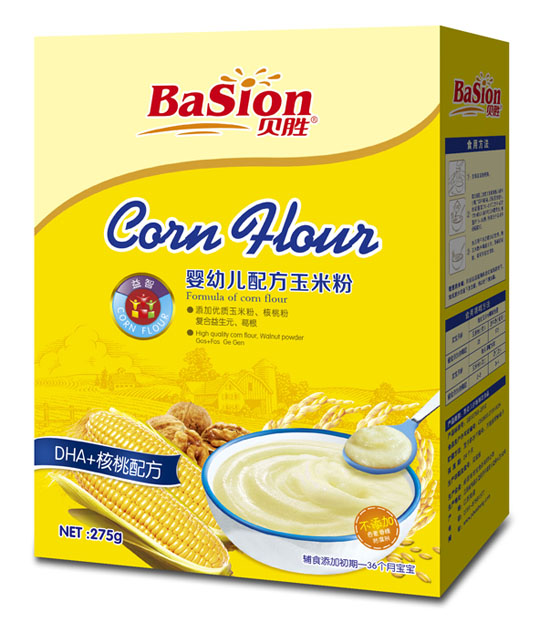 贝胜DHA+核桃配方盒装玉米粉