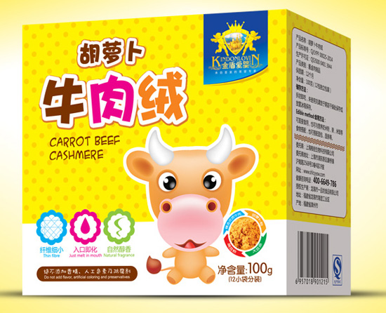 金盾爱婴胡萝卜牛肉绒盒装