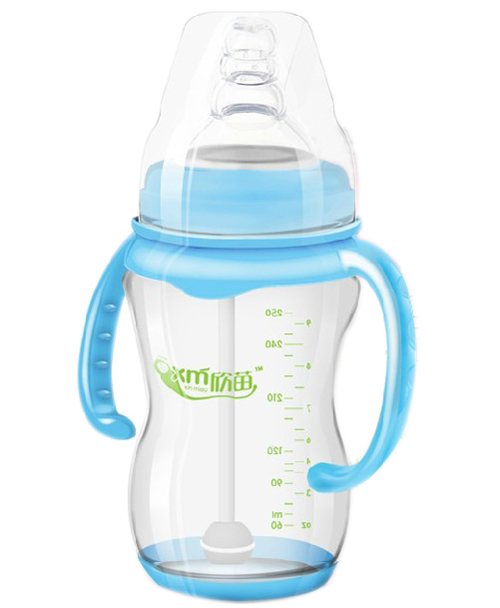 欣苗带手柄奶瓶250ml