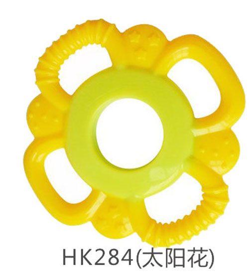 好可爱太阳花全硅胶磨牙器
