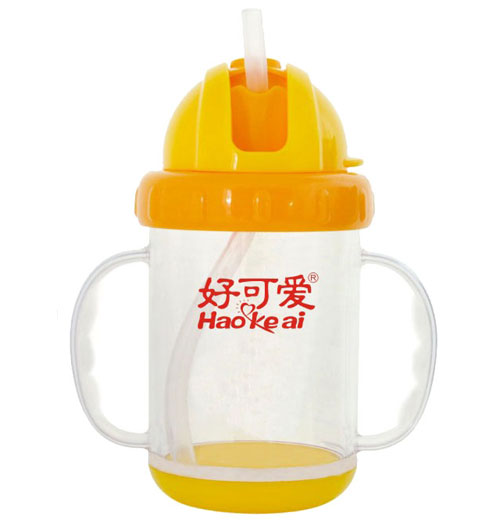 好可爱双耳吸管学饮杯
