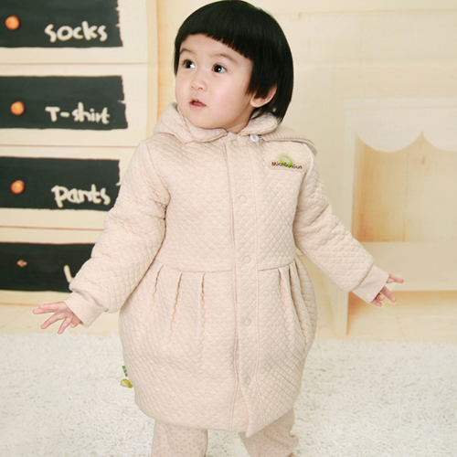 棉果果长款外套女童