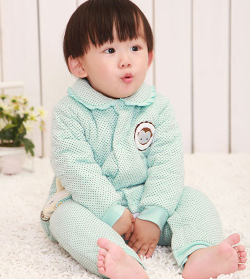棉果果绗棉带点宝宝棉衣