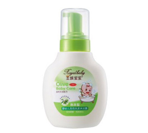 王族宝宝婴幼儿泡泡洗发沐浴露320ml