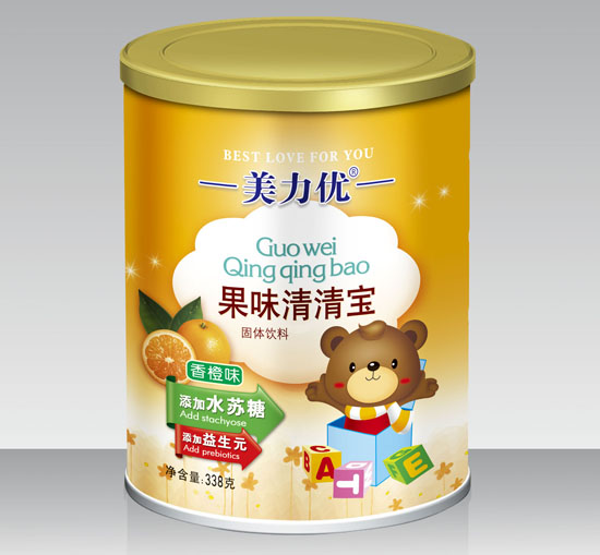 美力优果味清清宝香橙味