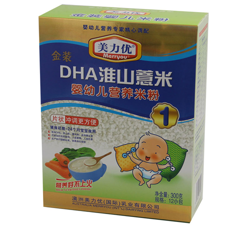 美力优DHA淮山薏米婴幼儿米粉1段