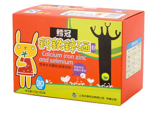 鳕冠钙铁锌硒粉香橙味