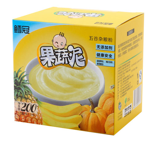 鳕冠黄色果蔬泥