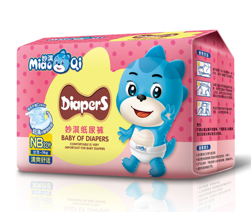  妙淇清爽舒适尿裤NB32片