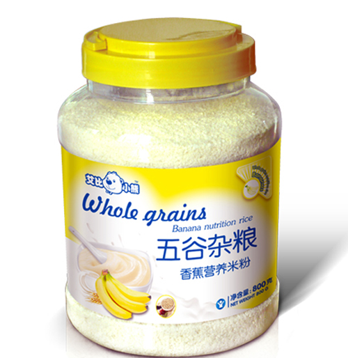 艾比小熊五谷杂粮香蕉营养米粉