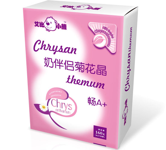 艾比小熊奶伴侣菊花晶盒装