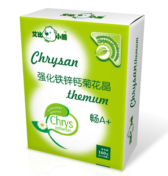 艾比小熊强化铁锌钙菊花晶盒装