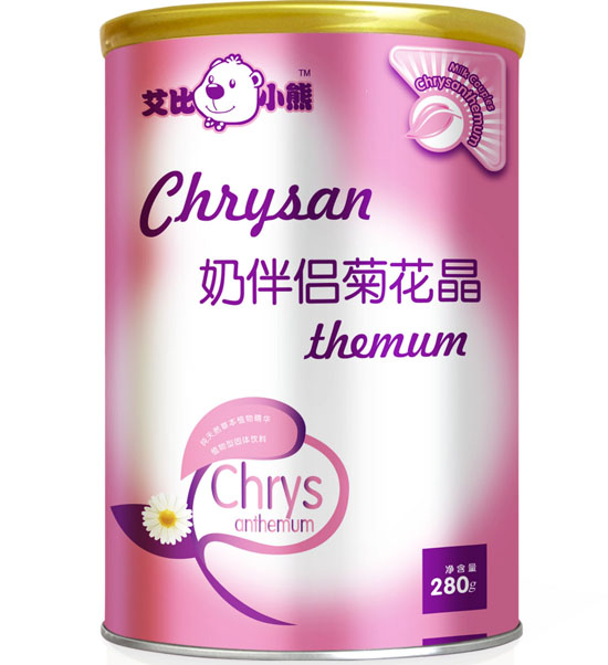 艾比小熊奶伴侣菊花晶听装