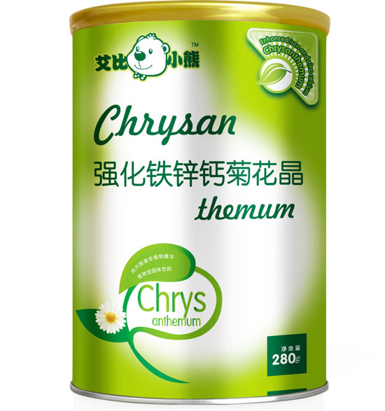 艾比小熊强化铁锌钙菊花晶听装