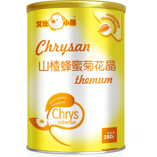 艾比小熊山楂蜂蜜菊花晶听装