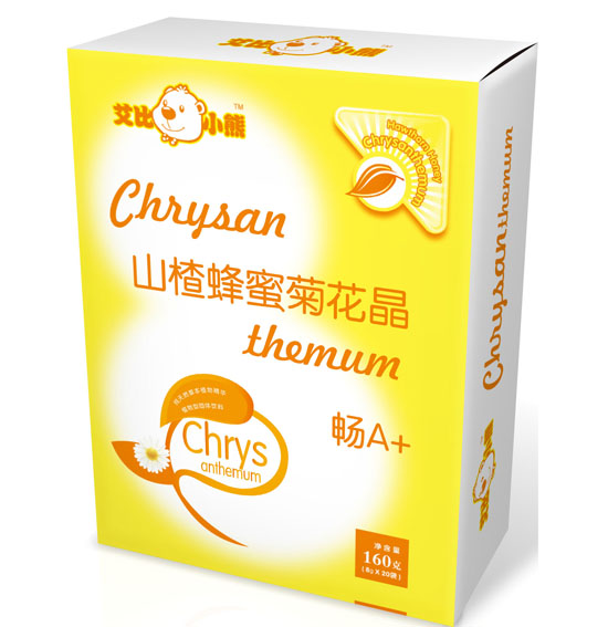 艾比小熊山楂蜂蜜菊花晶盒装