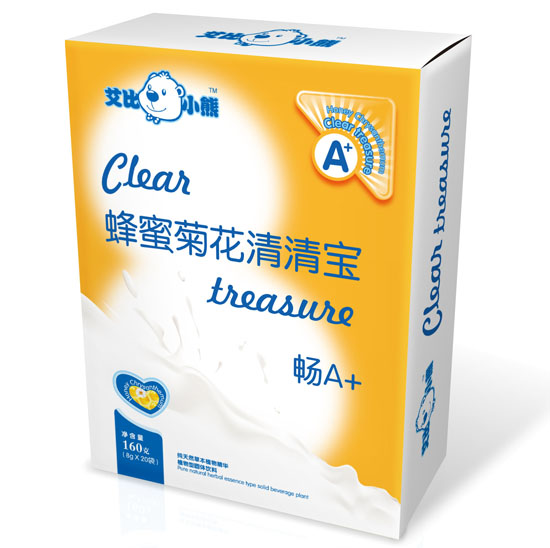 艾比小熊蜂蜜菊花清清宝盒装