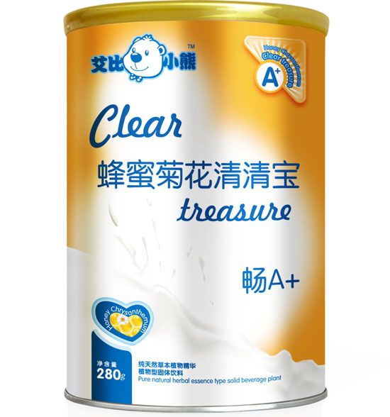 艾比小熊蜂蜜菊花清清宝听装