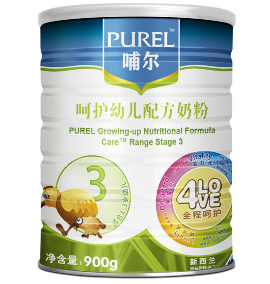 哺尔呵护幼儿配方奶粉3段