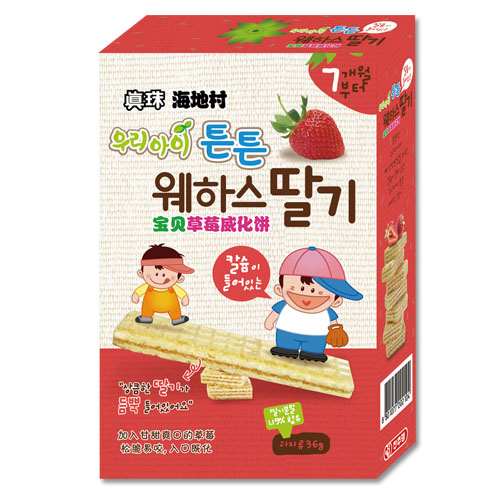 海地村宝贝草莓威化饼