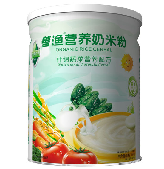 善渔什锦蔬菜营养奶米粉