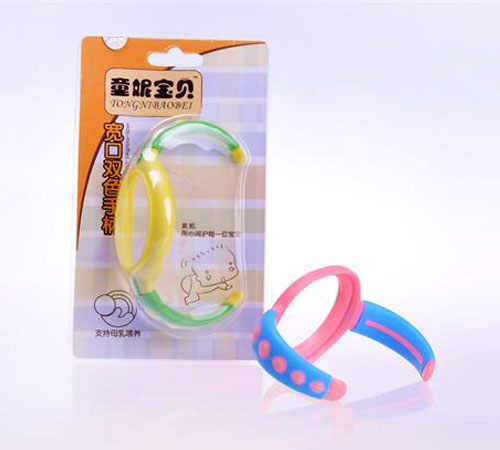 童妮宝贝宽口双色手柄