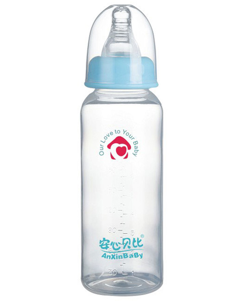 安心贝比标口直身奶瓶240ml