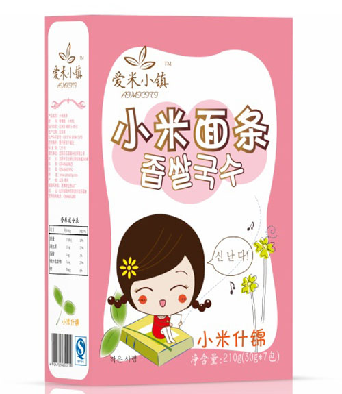 爱米小镇什锦小米面条