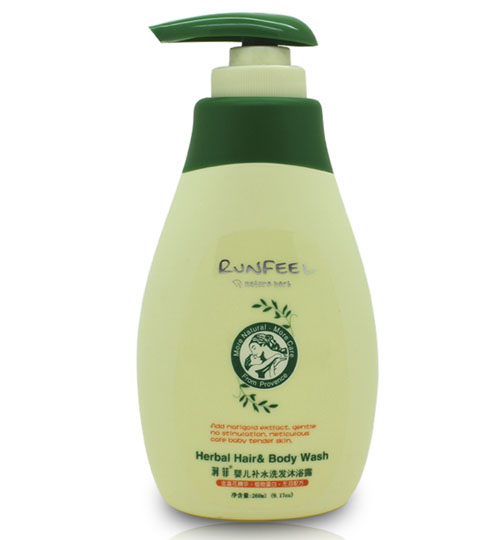 润菲婴儿植物补水洗发沐浴露260ml