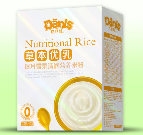 达尼斯草本优乳银耳雪梨清润米粉盒装0段