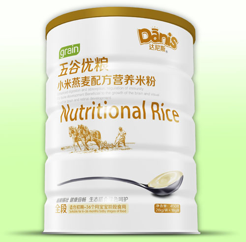 达尼斯五谷优粮小米燕麦米粉听装