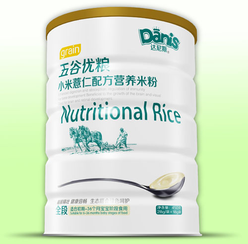 达尼斯五谷优粮小米薏仁米粉听装