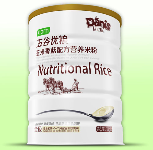 达尼斯五谷优粮玉米香菇米粉听装
