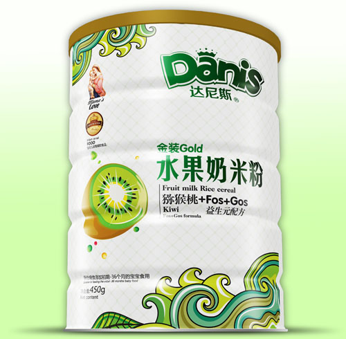 达尼斯猕猴桃FOS+GOS金装水果奶米粉
