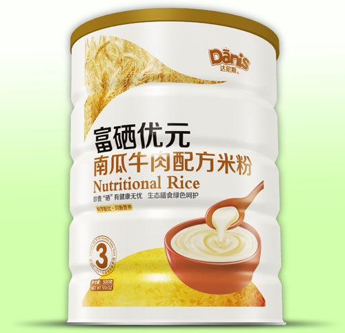 达尼斯富硒优元南瓜牛肉米粉3段