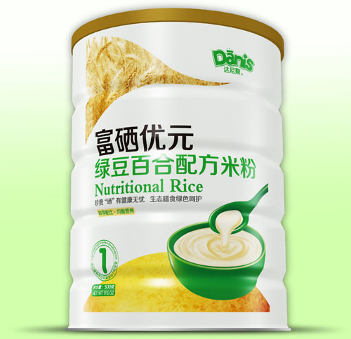达尼斯富硒优元绿豆百合米粉1段