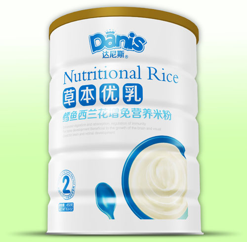 达尼斯草本优乳鳕鱼西兰花增免米粉听装2段