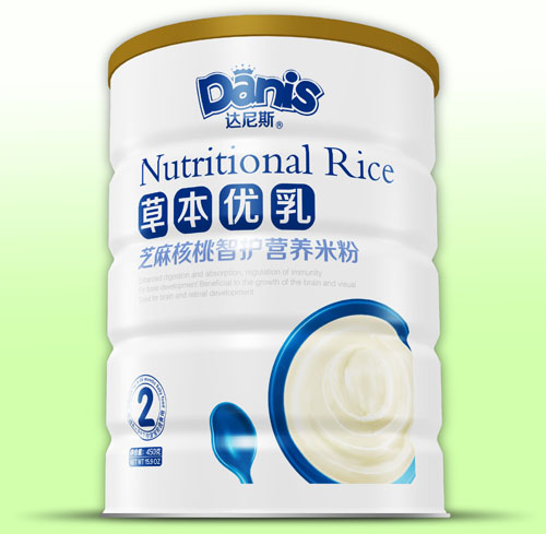 达尼斯草本优乳芝麻核桃智护米粉2段