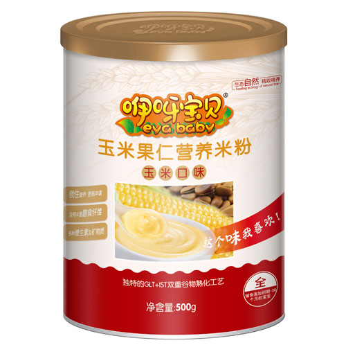 咿呀宝贝玉米果仁营养米粉听装