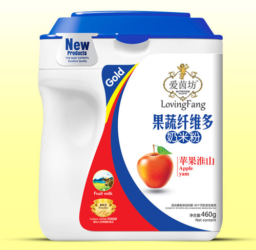 爱茵坊苹果淮山果蔬纤维多奶米粉桶装