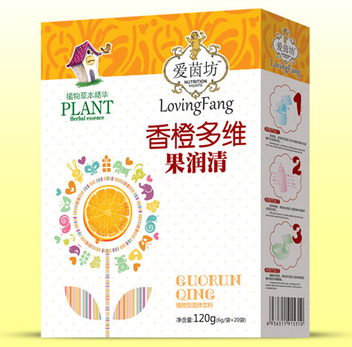 爱茵坊香橙多维果润清盒装