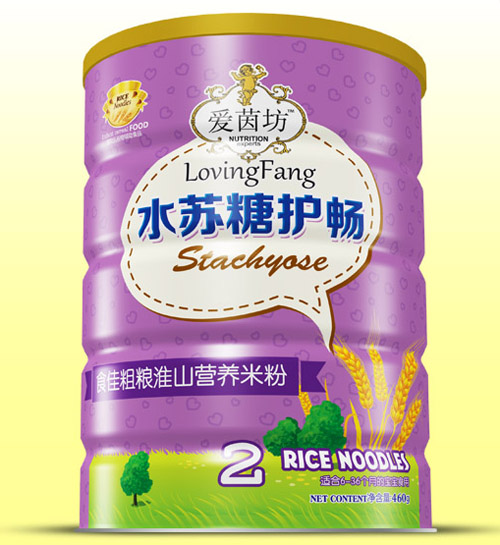 爱茵坊食佳粗粮淮山水苏糖护畅米粉铁听2段