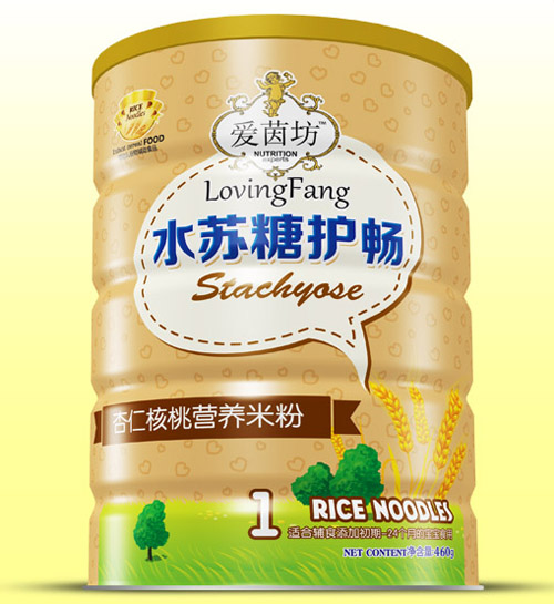 爱茵坊杏仁核桃水苏糖护畅米粉铁听1段